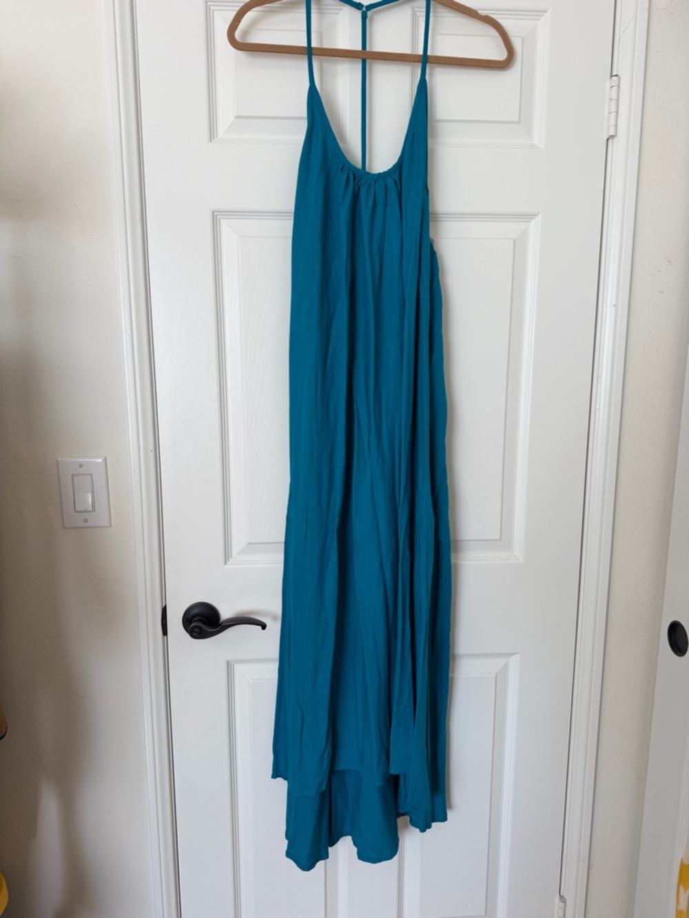 Mikoh Teal Spaghetti-Strap Maxi Dress